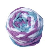 1卷多色冰棒色毛线,柔软粗线,适合DIY钩编,可用于制作手工毯子、围巾、帽子、靠垫或其他家居装饰品。 - 彩色 - 查看 25