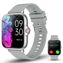 1pc Unisex Silicone Band Smart Watch With Call, Step Tracking, Calorie, Distance, Multi-Sport Modes, Alarm, Notification Reminder, 1.83" Full-Screen Touch Display Compatible With IOS & Android Smartphones