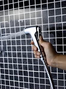 1 套 ABS 坐浴盆喷枪，浴室马桶冲洗喷雾器，带软管和底座支架，浴室装饰秋季装饰浴室配件