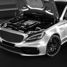 El soporte de elevación del capó delantero amortigua el pilar - Negro - Ver 2