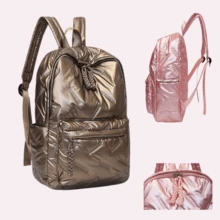 Women's Backpack School Bag Fashion Waterproof Resistant For Notebook Travel Work - Dark Grey - View 2