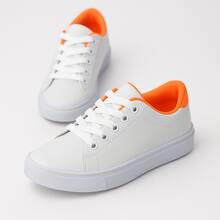 Kit 2 Pairs Of Versatile Boys' High School Sneakers For Everyday Wear With Style - 橘色 - 查看 7