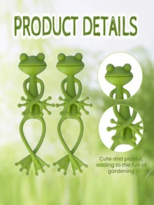 Frog Plant Stand With Movable Limbs, Suitable For Potted Plants, Succulents, Small Green Plants, Frog Plant Stand, Suitable For Living Room, Balcony, Study, Office Decoration Mother's Day/Birthday Gift - Green - View 4