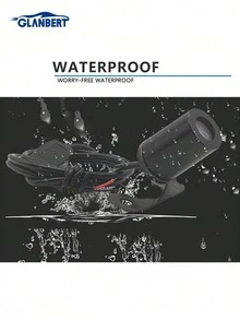 GLANBERT 2 件装摩托车 LED 天使翼装饰灯投影迎宾灯落地灯防水高亮度高清投影氛围灯