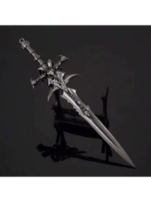 1pc Lich King's Frostmourne Full Metal Craft Model. Exquisite Decor, Collectible Merchandise, Lich King Replica, 2025 Must-Have For Fans! Perfect Gift For Birthday, Christmas, Halloween - Multicolor - View 4