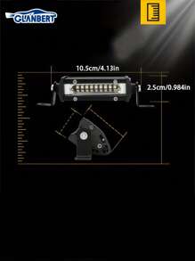 GLANBERT Barra de luz LED para coche de 4/7/14/20 pulgadas, 27/60/120/180W, ultra delgada, luz blanca media, para coches, SUV, camiones