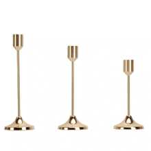 3pcs Metal Candle Holders, Tabletop Decoration For Candlelight Dinner Photos, Wedding Anniversary Party, Home Hotel Decor, Birthday Gift (Candles Not Included)