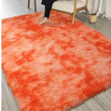Shaggy Rug 2.00 X 1.50 Living Room Bedroom Office - Orange Blend - View 1