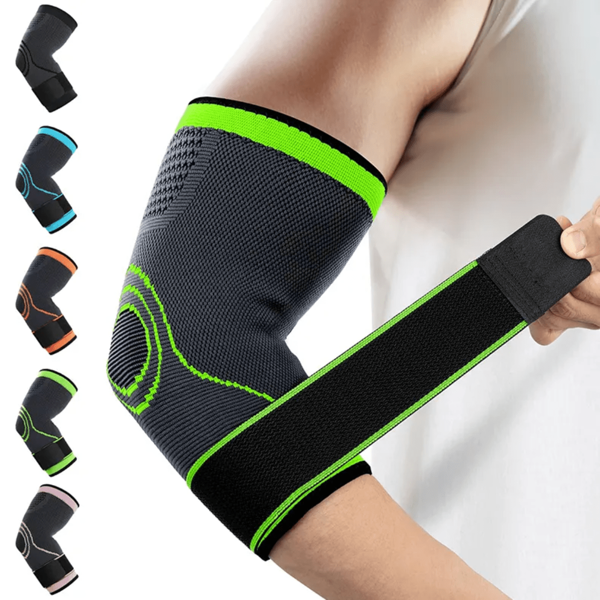 1 Stück Fitness Sport Gestrickte Ellbogen Bandage, Basketball Outdoor Erwachsene Gewichtheben Fitness Gurt, Komprimierte Gestrickte Ellbogen Abdeckung