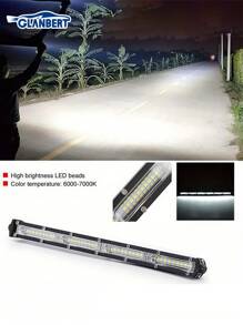 GLANBERT Barra de luz LED para coche de 4/7/14/20 pulgadas, 27/60/120/180W, ultra delgada, luz blanca media, para coches, SUV, camiones