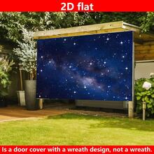 1 pièce, Fond en tissu de ciel étoilé de nuit, fond d'anniversaire de galaxie et d'espace, décoration et peinture de fête thématique d'astronaute et d'espace, bannière d'anniversaire pour homme, toile de fond de photomaton, peinture murale, nappe, rideau