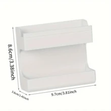 1/2/3/4pcs Wall Mounted Remote Control Storage Box, Mobile Phone Charging Bracket, Enclosure Type Storage Rack