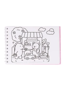 Capybara Coloring Book, 48 Sheets, 180g, Holographic Acetate Back To School - Modelo 3 - Ver 7