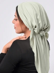 1 Stück eleganter Damenhut mit breiter Krempe und aufgerauter Oberfläche, weicher Turban-Kopfschmuck für Kleider - mehrfarbig - Übersicht 3