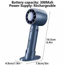 1 pieza Mini ventilador portátil manual turbofán USB, Mini ventilador de escritorio pequeño con carga, ventilador de escritorio mini para estudiantes y oficina, ventilador pequeño portátil de sobremesa sin hojas, ventilador pequeño turbina para uso al aire libre