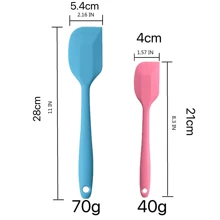 1 Stück Premium Silikon Spatel Set - Antihaftbeschichtet, Hitzebeständiges Küchenutensil für Kochen, Backen, Wenden - Spülmaschinenfest - für Hobbyköche & Bäcker - perfekt für den täglichen Gebrauch & als Geschenk - Zufallsfarbe