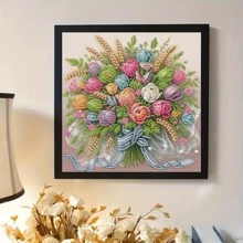 1 peça Kit de Pintura de Diamante 5D - Inclui cristais com formato especial, tela sem moldura, decoração para casa e escritório, hobby artesanal relaxante, 29,97x29,97cm