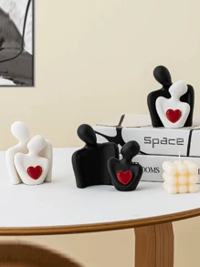 Statuette << Amour du baiser », décoration en résine pour couple enlacé, cadeau romantique, sculpture significative pour chambre, maison, bureau, étagère, décoration de bureau