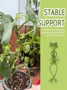 Frog Plant Stand With Movable Limbs, Suitable For Potted Plants, Succulents, Small Green Plants, Frog Plant Stand, Suitable For Living Room, Balcony, Study, Office Decoration Mother's Day/Birthday Gift - Green - View 5