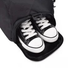 Bolsa Mala viagem academia treino mochila esportiva fitness impermeável unissex T60 - Preto - Visão 5