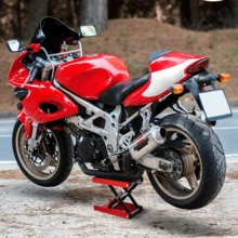 Motorradheber 500 kg Motorradhebebühne Montagebock Motorrad Hebebühne Heber - Rot - Übersicht 10