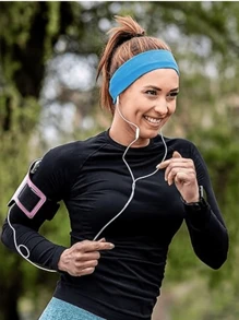 1pc/18/Pc Different Color Set Women Sports Headband, Women Hair Yoga Headband Soft Elastic High Elasticity Teen Girls Sports Headband Multiple Solid Colors, Polyester, Comfortable Four Seasons Elastic Headband - Sports Headband Back To School