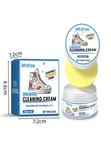 jakehoe Shoe Cleaning Paste - Designed For Deep Cleaning, The Portable Cleaning Paste Can Quickly Remove Stubborn Stains And Brighten Sneakers And White Shoes.