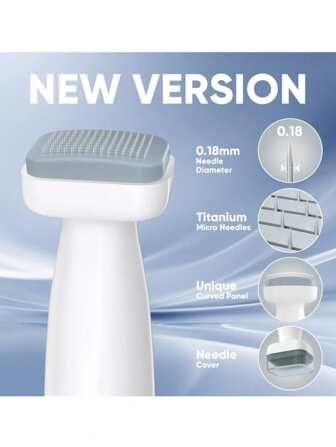 Adjustable Microneedle Skin Pen Derma Stamp120: Professional Tool For Hair, Beard Care, AndBeautiful Skin- Easy And Advanced Skin CareSolution-Effective Results