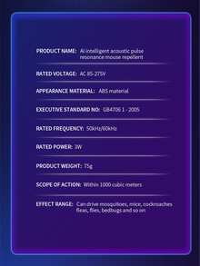 1PC/2PCS/4PCS 智能超声波驱虫器，脉冲共振驱鼠器，美国 A 型插头 (110-127V)，大功率物理超声波害虫控制，高频共振波，360° 全向覆盖，波形扫描，自动调谐，节能，静音低噪音，适用于家庭、厨房、办公室、酒店、仓库，有效室内灭虫，驱蚊驱鼠