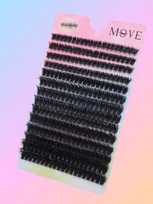 280 mechones de pestañas postizas de aspecto de visón rizado suave DD, 80D de volumen, longitudes variadas de 8-16 mm, pestañas postizas de alta densidad segmentadas para un aspecto natural, reutilizables, ideales para principiantes