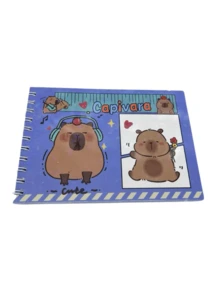 Capybara Coloring Book, 48 Sheets, 180g, Holographic Acetate Back To School - Random - View 9