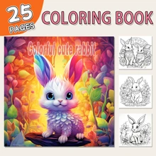Libro da colorare per animali avanzato di 25 pagine spesse, pieno di scene immaginative con illustrazioni elaborate, taccuino da schizzo a pagina singola adatto per adulti e adolescenti, ideale per il relax, la creatività e come regalo per Ognissanti, Ringraziamento, Natale e altre feste, ritorno a scuola, forniture scolastiche