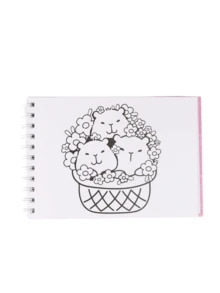 Capybara Coloring Book, 48 Sheets, 180g, Holographic Acetate Back To School - Modelo 3 - Ver 8