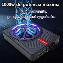 Subwoofer Amplificado 10 Pulgadas Bocinas Para Carros - Negro - Ver 2