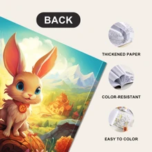 Libro da colorare per animali avanzato di 25 pagine spesse, pieno di scene immaginative con illustrazioni elaborate, taccuino da schizzo a pagina singola adatto per adulti e adolescenti, ideale per il relax, la creatività e come regalo per Ognissanti, Ringraziamento, Natale e altre feste, ritorno a scuola, forniture scolastiche