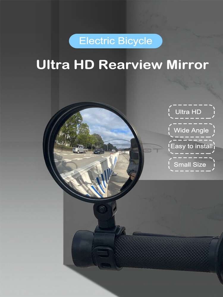 Rearview Mirror 2 PCS Bicycle Mirror Handlebar Rearview Mirror Wide Angle 360°Rotate Looking Glass Universal Cycling Bicycle Rear View Mirror For E-Bike MTB Scooter Motorcycle Road Bike Ordinary Bikes Etc. - Multicolor - View 2