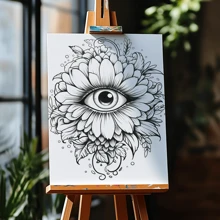 Libro da colorare Premium Mandala di 25 pagine con ricche illustrazioni, taccuino da disegno con illustrazioni a pagina singola, adatto per adulti e adolescenti, ideale per il relax e la creatività, regalo ideale per Ognissanti, Ringraziamento, Natale e altre feste, Ritorno a scuola, Forniture scolastiche