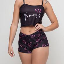 Autumn And Winter Baby Doll Suede Blogueirinha Ondinha Virgínia Cropped Shorts For Women - 酒紅色 - 查看 3