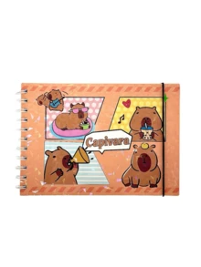 Capybara Coloring Book, 48 Sheets, 180g, Holographic Acetate Back To School - Modelo 3 - Ver 1