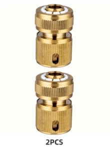 2pcs/4pcs/6pcs Water Connector, Copper-Plated Water Gun Fitting, Hose Connection, Quick Connection, High-Pressure Water Gun Connection - Multicolor - View 12