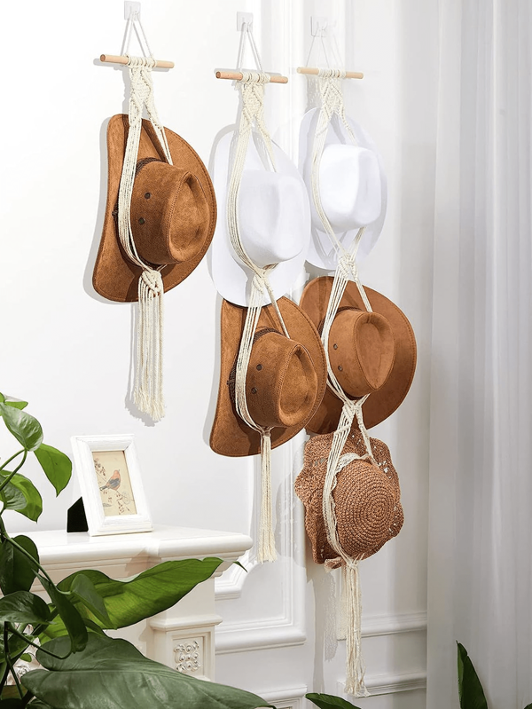 1pc Hat Hangers Hat Holder For Wall Bohemian Women Hat Rack Hat Organizer For Wall Hanging Hat Rack Decorative Cap Holder For Wide Brim Cap (Without A Hat) Room Decor Bedroom Decor Home Decor Wall Decor