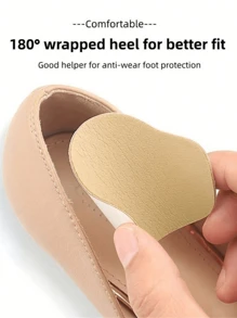 6/12 Pcs(6Pcs/Set) Shoe Heel Protectors - Self-Stick Wear-Resistant Patches For Shoe Linings, Anti-Slip Cushion Pads For Leather/Canvas Shoes, Durable Foot Care Accessories For High Heels/Sneakers | Blister Prevention & Lining Reinforcement | Invisible Footwear Rescue Kit