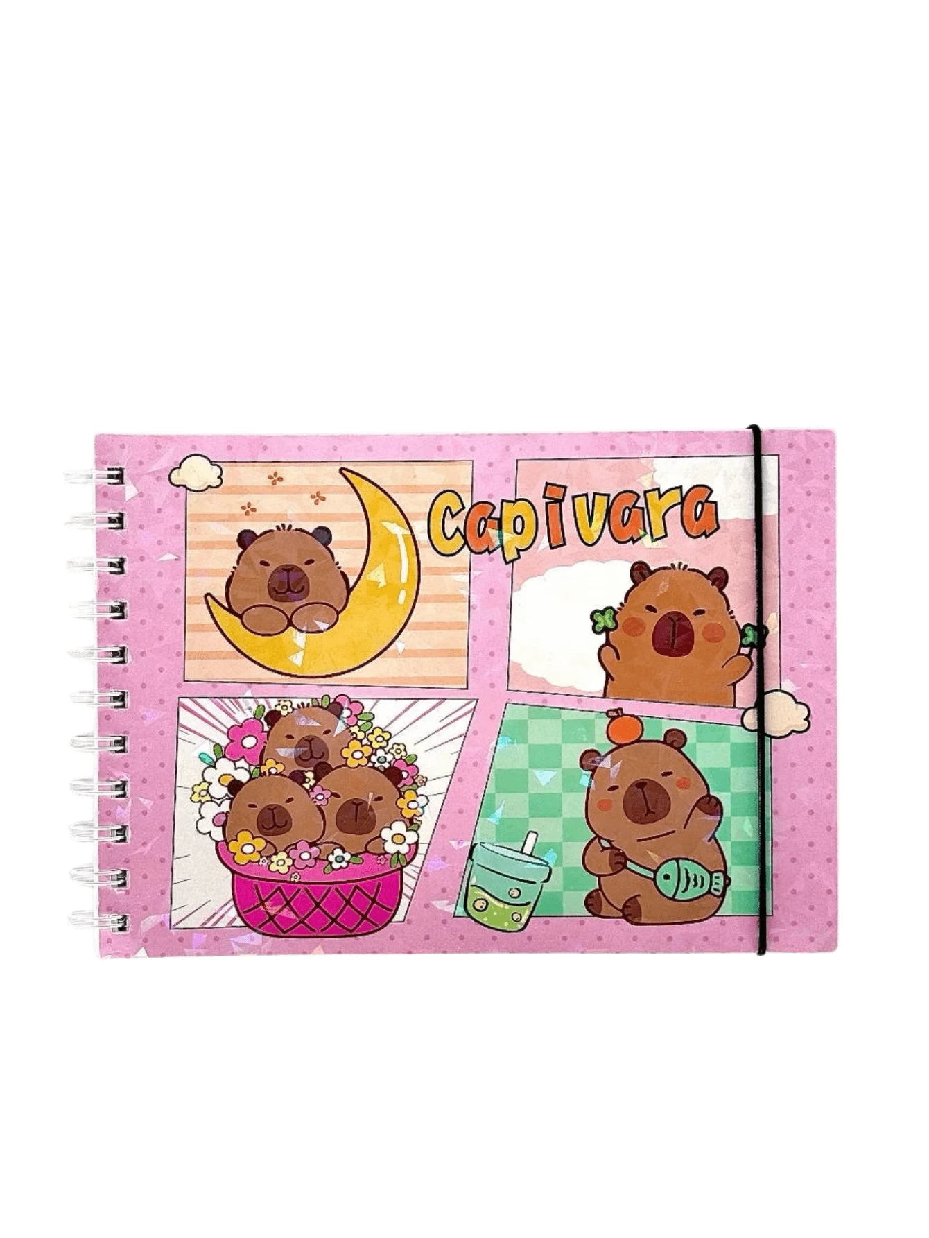 Capybara Coloring Book, 48 Sheets, 180g, Holographic Acetate Back To School - Modelo 4 - View 1