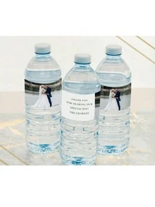 1~20pcs Custom Photo Water Bottle Label-3 Styles, Personalized Celebration Tags, Personalized DIY Bottle Water Waist Seal Stickers, Personalized Water Bottle Labels For Wedding, Birthday, Baptism, Wedding, For Him, Her, Boyfriend, Girlfriend, Dad, Mom, Friends, Multi-Functional, Ideal Gifts For Him, Boyfriend, Mom, Friends, Tea Room, Home, Garden, Office, For Valentine's Day, For Mother's Day, For Father's Day, For Graduation, For Weddings, For Housewarming, Warm Ambience, Autumn Home Refresh, Xmas Decoration, Home Harmony, Office Decor