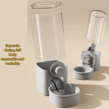 520ML/1200ML 悬挂式防溢自动填充宠物饮水/食物分配器，自动补充，夹子设计，超大容量，防溢，完全可拆卸和防漏，适用于猫、狗、豚鼠、刺猬、雪貂、兔子和其他宠物