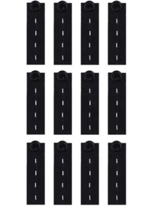4/12PCS Stretchy Adjustable Pants Waist Extender Buckle - Easy-To-Use Button Fasteners For Expanding Trouser Waistlines - Instant Solution For Tight Clothing - Comfortable And Discreet - Suitable For Men, Women, And Pregnancy - Durable Elastic Fabric - Multicolor - View 14