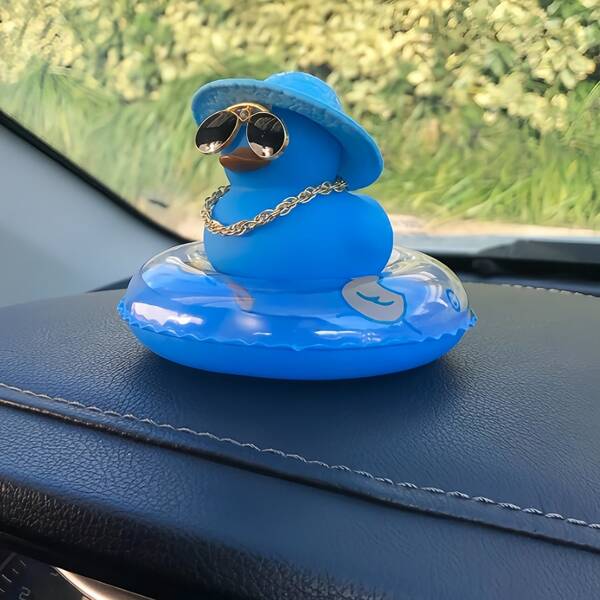 3 pezzi Decorazione per auto a forma di papera carina, decorazione da scrivania, regalo perfetto per gli appassionati di papere