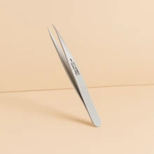 Precise Slant Tip Eyebrow Tweezers - Silver Stainless Steel Facial Hair Remover Tool - Easy Grip Professional Brow Shaping & Stray Hair Plucking (1 Pc),Makeup,Cheap,Room Decor,Vanity,Travel,Bedroom,Makeup Accessories,Tweezers