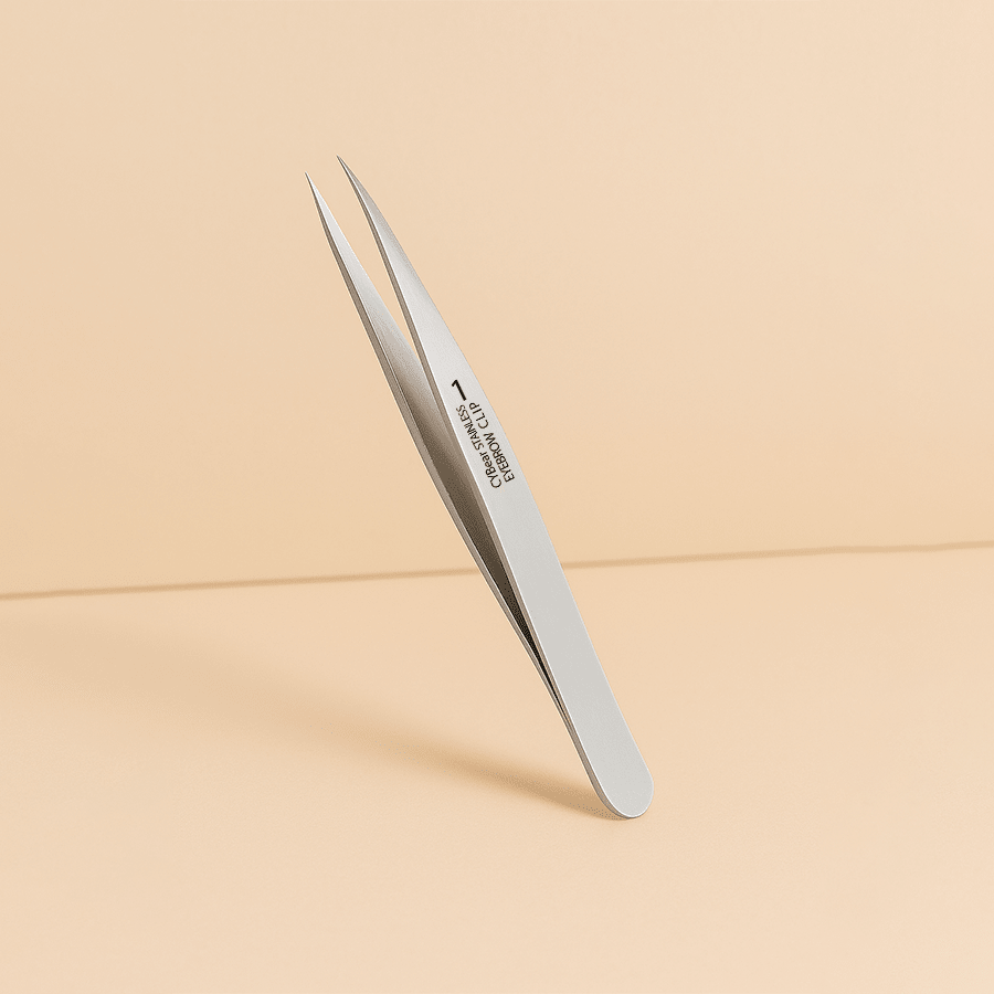 1 pezzo Pinzette per sopracciglia con punta inclinata - Rimozione peli del viso in acciaio inossidabile argento - Strumento professionale per modellare le sopracciglia e rimuovere i peli superflui con una presa facile, Trucco, Economico, Decorazione camera, Vanità, Viaggio, Camera da letto, Accessori per il trucco, Pinzette