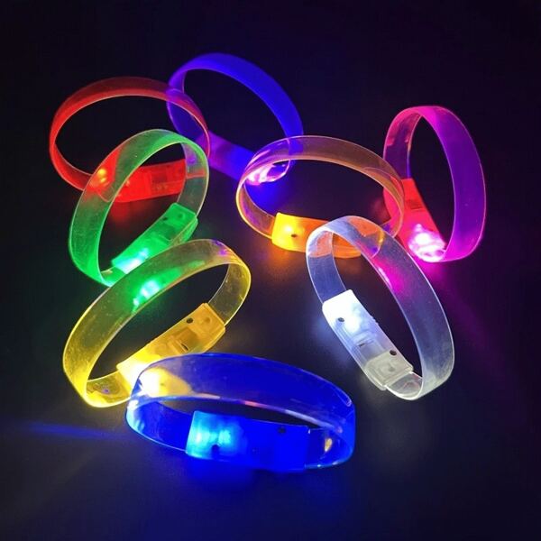 10 Stück LED farbwechselnde Armbänder, Aktivitäts- und Party-Dekorationsarmbänder, notwendige Stimmungsbeleuchtung für Festivals und Geburtstage